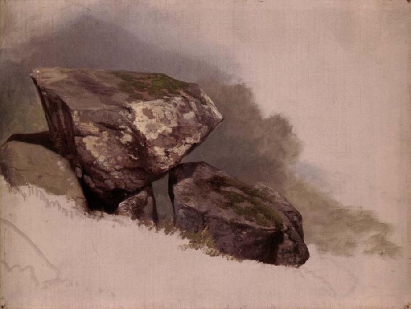 Asher Brown Durand Study of a Rock oil painting picture